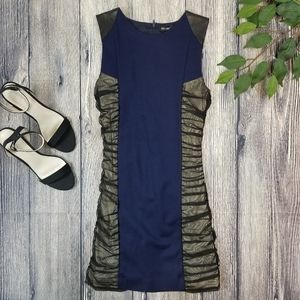 Monamour NWT Lambskin Accent Panel Dress